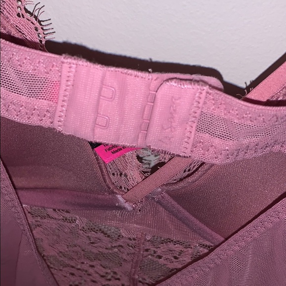 LaSenza Sexy Like-New Pink Lacy Bodysuit with Padded Cups. Perfectly versatile! - Picture 6 of 7